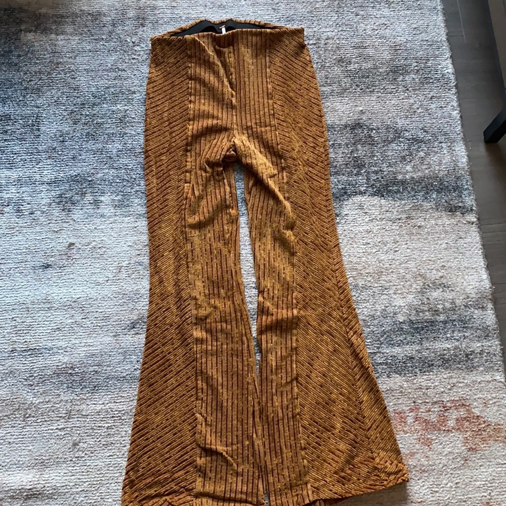 Free People Velvet Slim Flare Pant